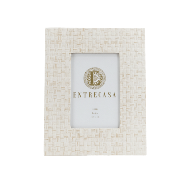 Porta Retrato Retangular Palha 23X18cm - Entrecasa Porta Retrato Retangular Palha 23X18cm - Entrecasa